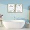 Stupell Industries Get Naked & Relax Herbs 2pc Floating Frame Set, design by Lettered and Lined